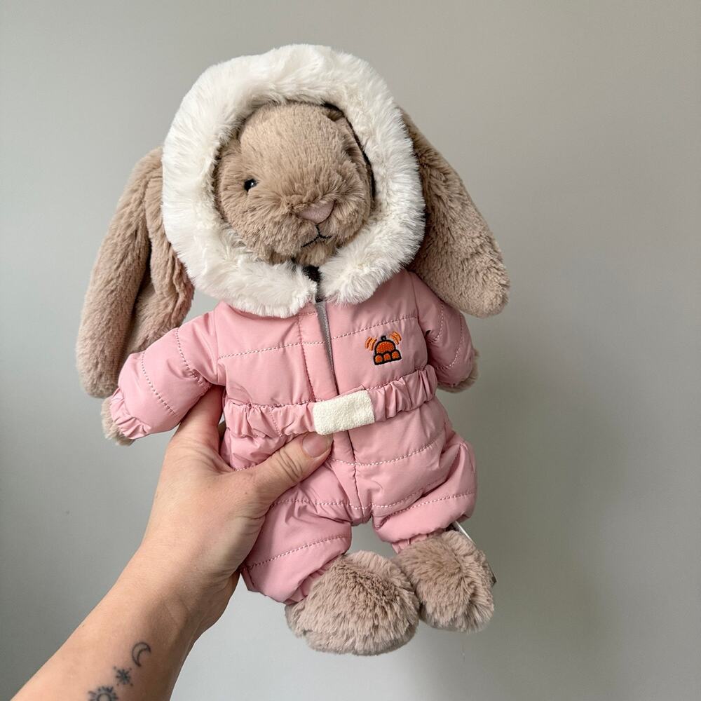 Jellycat Snow Suit Bunny - NWT - AUTHENTIC ‼️